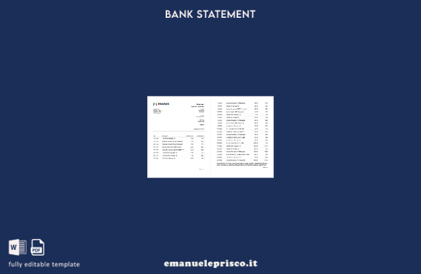 modello word di estratto conto bancario Monzo in stile verificato del Regno Unit